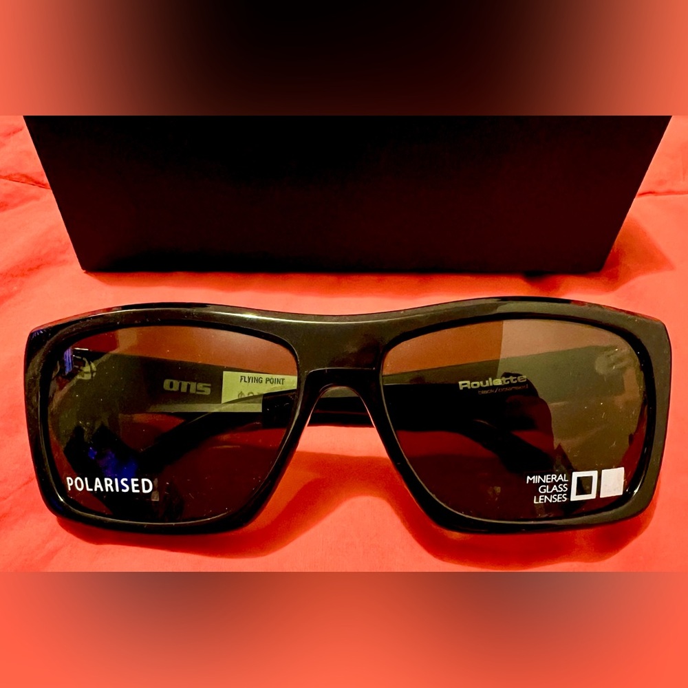 OTIS ‘Roulette’ Black Sunglasses NWT - Grey Mineral Glass Lenses